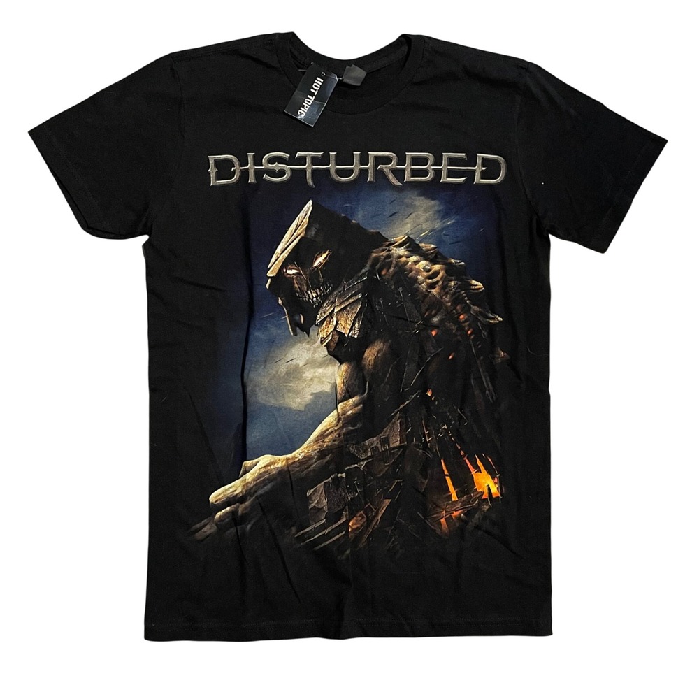Disturbed Band T-Shirt Mens Small Black Hot Topic The Guy Graphic Tee New